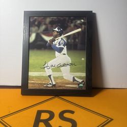 Hank Aaron Braves Baseball Signed Photo 10" x 8" COA