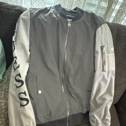 Guess Men’s Nylon Bomber Jacket Size L