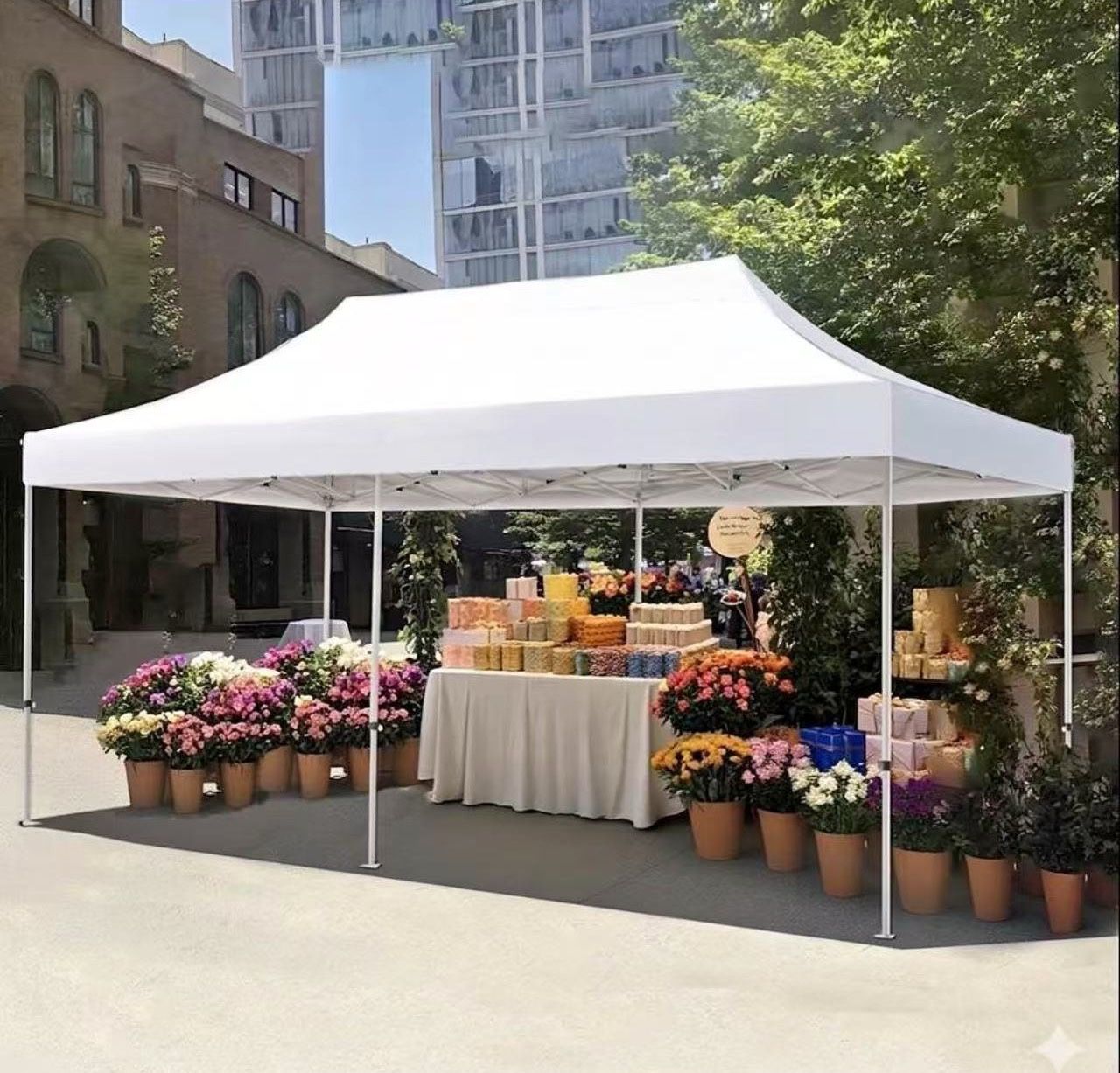 New 10x20 Pop Up Canopy Tent - White Commercial Grade