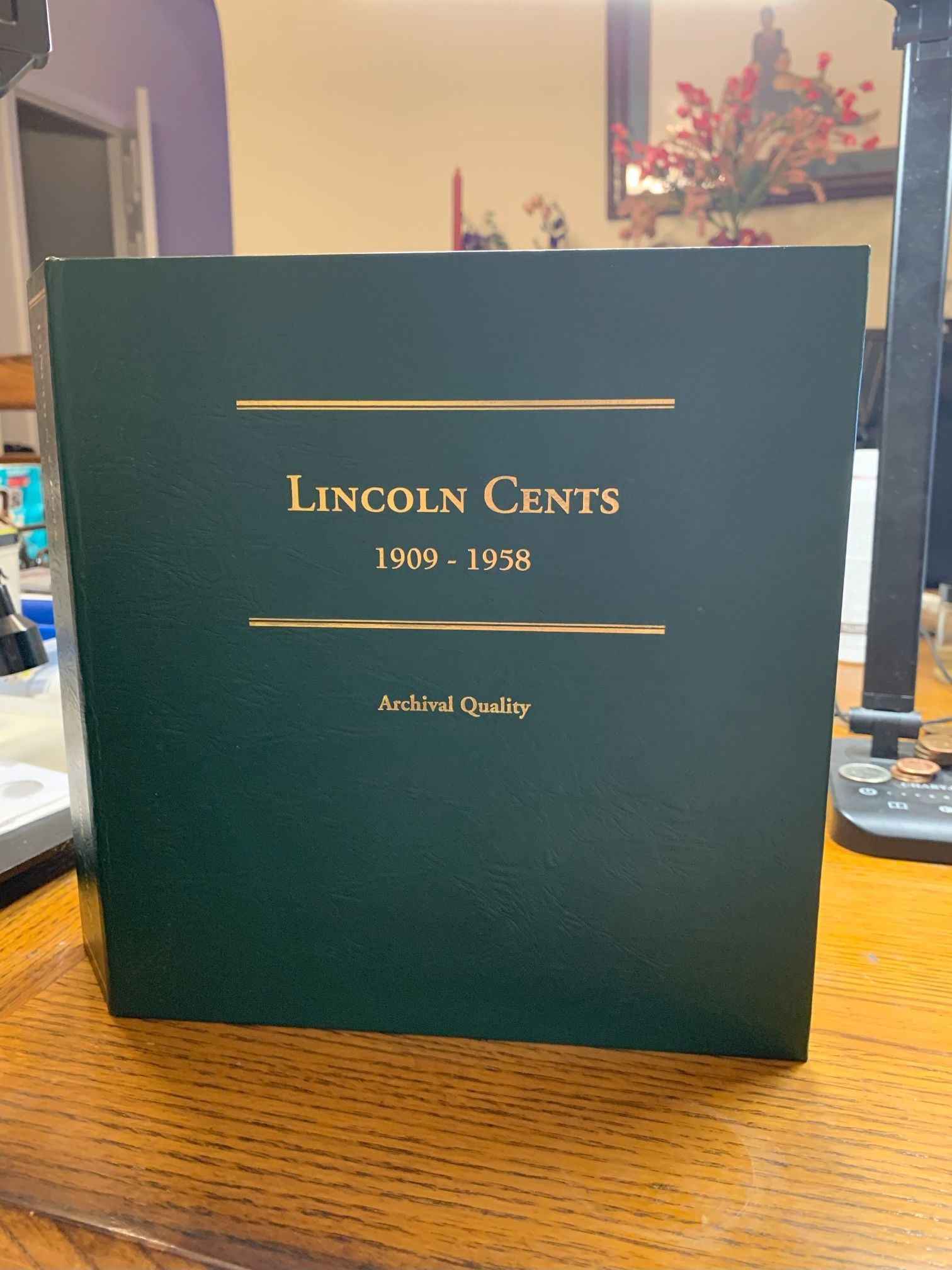 Littleton Wheat Penny Album With (129) Coins