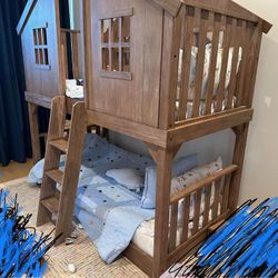 Pottery Barn KidsTree house twin over twin Paid 2990. GREAT DEAL
