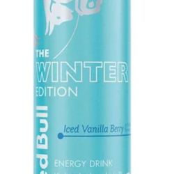 Winter Edition Redbull Iced Vanilla Berry.