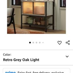 Bestier Coffee Bar with Storage, 5 Tier Microwave Stand with LED Lights, Kitchen Bakers Rack with Cabinet, Heavy Duty Storage Shelves for Kitchen Gara