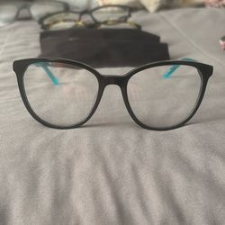 Archer And Avery Clear Glasses Black/Blue