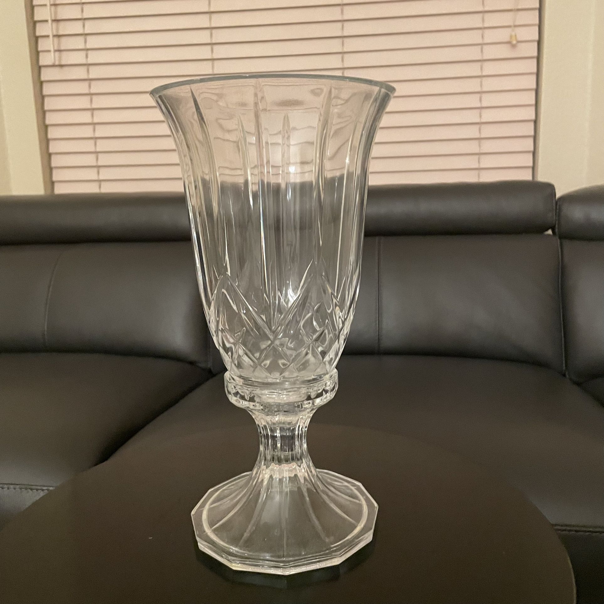 Hurricane Crystal Candle Holder - 12”