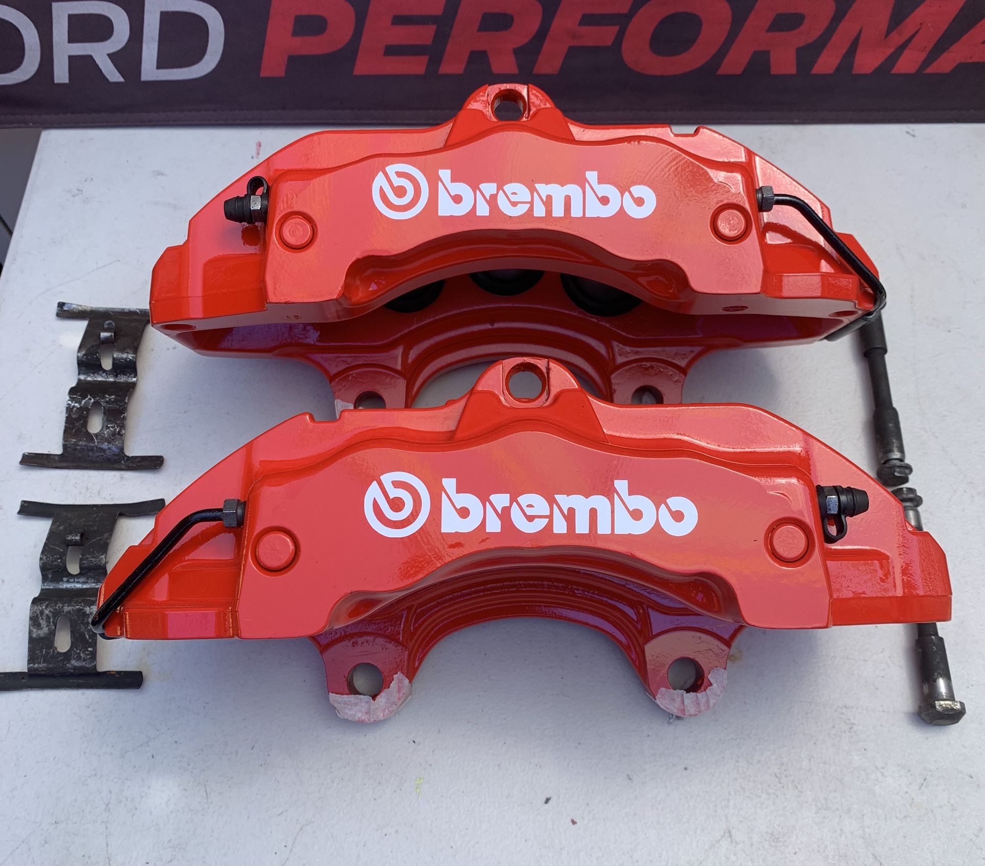 Front Big Brake Kit for lots of cars BMW,VW,Audi. Will fit on E46,E9X,E36. But will need adapter