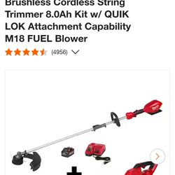 M 18 Fuel Milwaukee Blower And Weed Eater Combo