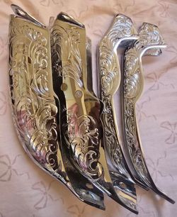 1965 Impala front & back chrome engraved bumper guards