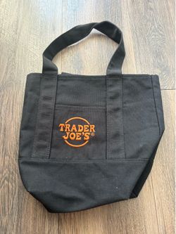 Trader Joe’s black mini tote bag