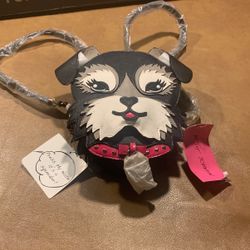 Betsy Johnson Fuzzy The Dog Purse