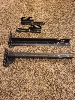 Bed Frame Extension Brackets with Bolt on Hooks