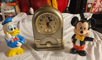 Vintage Disney Items: 🎶 Musical Clock / Mickey & Donald  Bank
