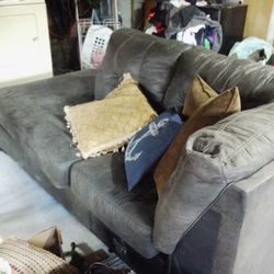 Unused Like New Couch Atoman And Leather Office Chair 60$