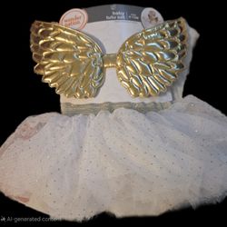 Wonder Nation Baby Girls Angel Wings and Tutu, 2-Piece Baby Photo Outfit Set
Size0-12months (New)
