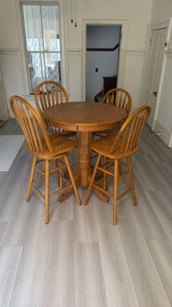Small round but tall kitchen table