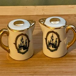 Vintage Disneyland Teapot Ceramic Salt & Pepper Shakers