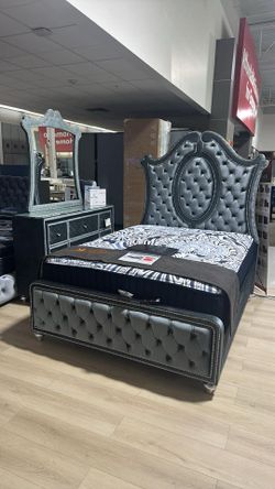 OM• $38 Initial • Brand New Bedroom Set Bed Frame Dresser Nightstand Chest