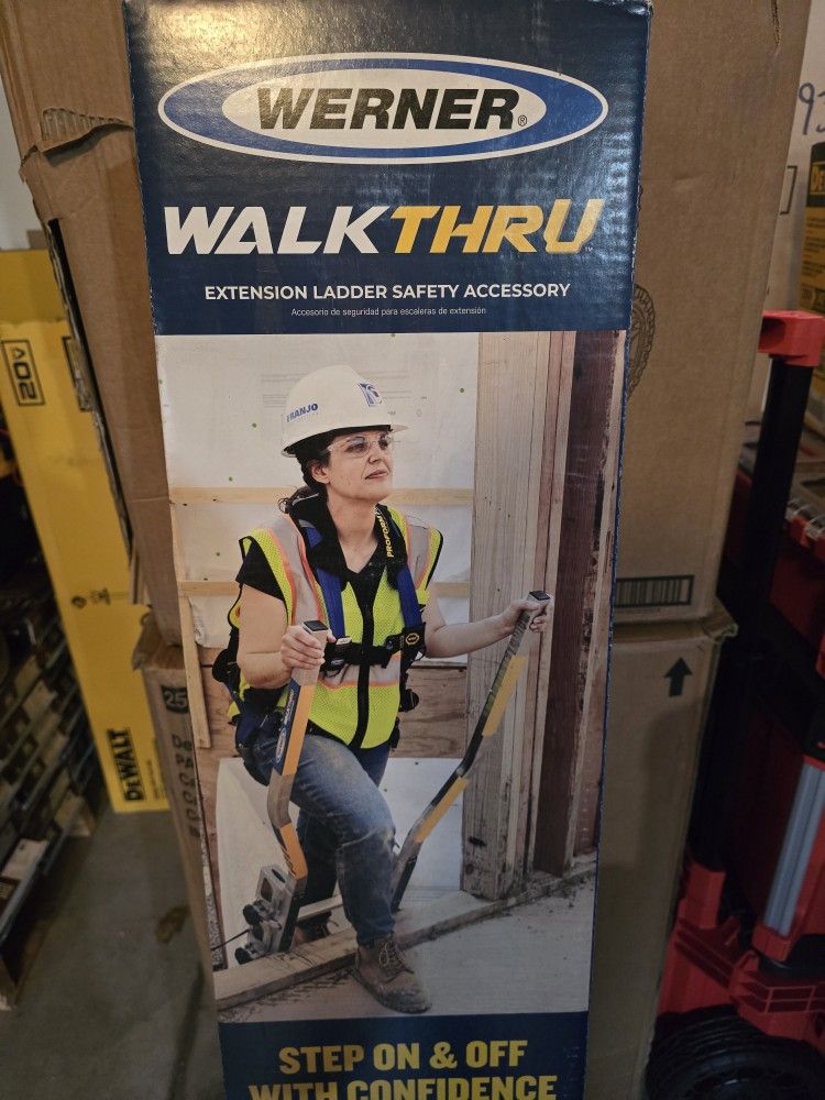 New Werner Walk Thru Ladder Extension Safety Accessory for Type II, I, IA, IAA Ladders