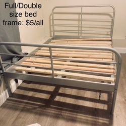 Full/Queen Size Bed Frame With Slats