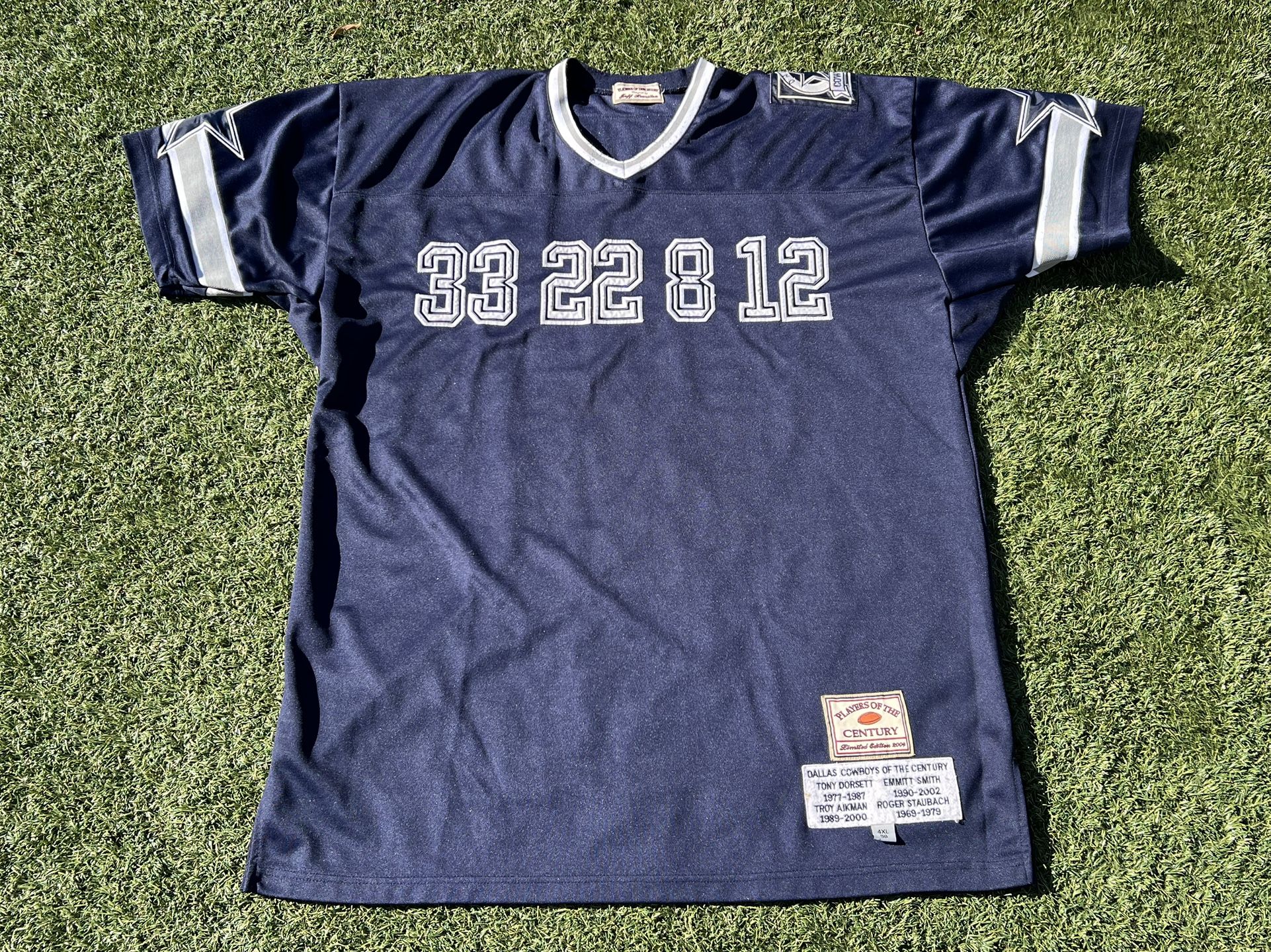 Players Century Jeff Hamilton Dallas Cowboys Dorsett Aikman Smith Jersey 4XL