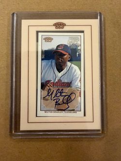 2003 Topps 206 Milton Bradley Certified Autograph Card - Cleveland Indians