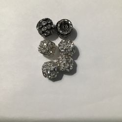 Large Crystal Rondelle Spacer Beads. $4.00