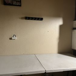 White Fold Up Table