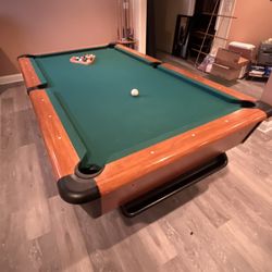 8’ Pool Table/ Ping Pong Table/Pool Light And Pool sticks