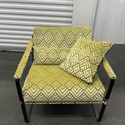 Metal Modern Industrial Accent Chair