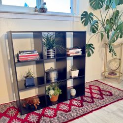 Espresso 9 Cube Storage Cubby 3x3 Bookshelf