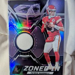 2023-24 Panini Zenith Patrick Mahomes "Zoned In" Jersey Patch Chiefs 