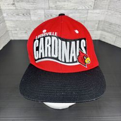 Louisville Cardinals Spellout Hat Cap Mens  One Size Zephyr Snapback