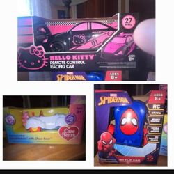 🆕️NEW REMOTE CONTROL CARS. CHOICE OF SPIDER-MAN, HELLO KITTY, CARE BEARS