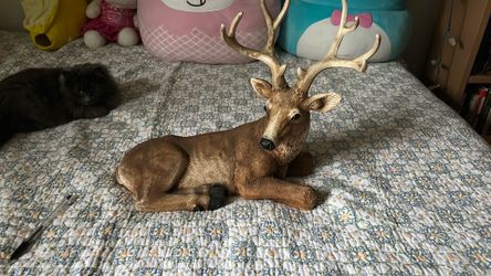 Deer resin statue