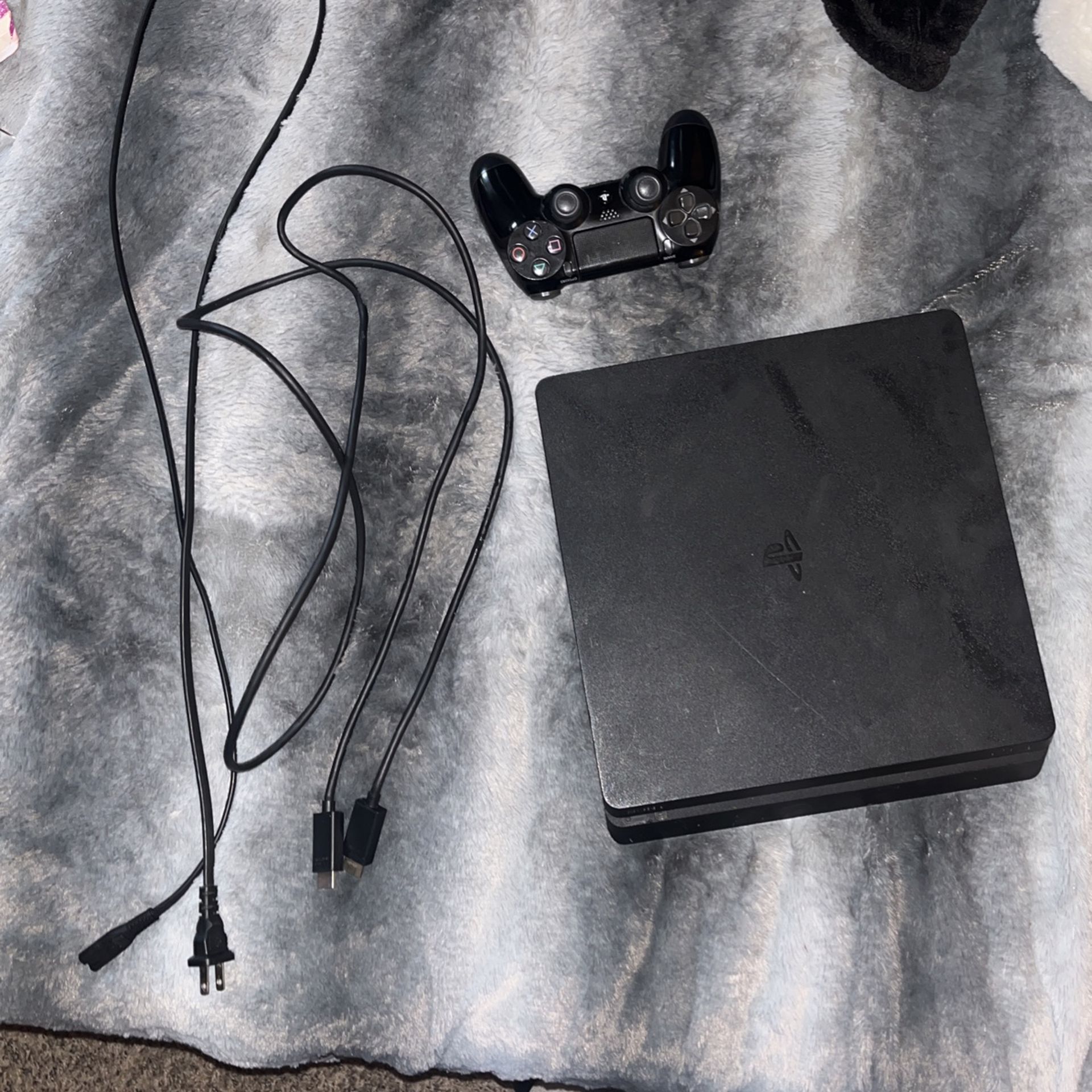 PlayStation 4 With Controller And All The Cables 