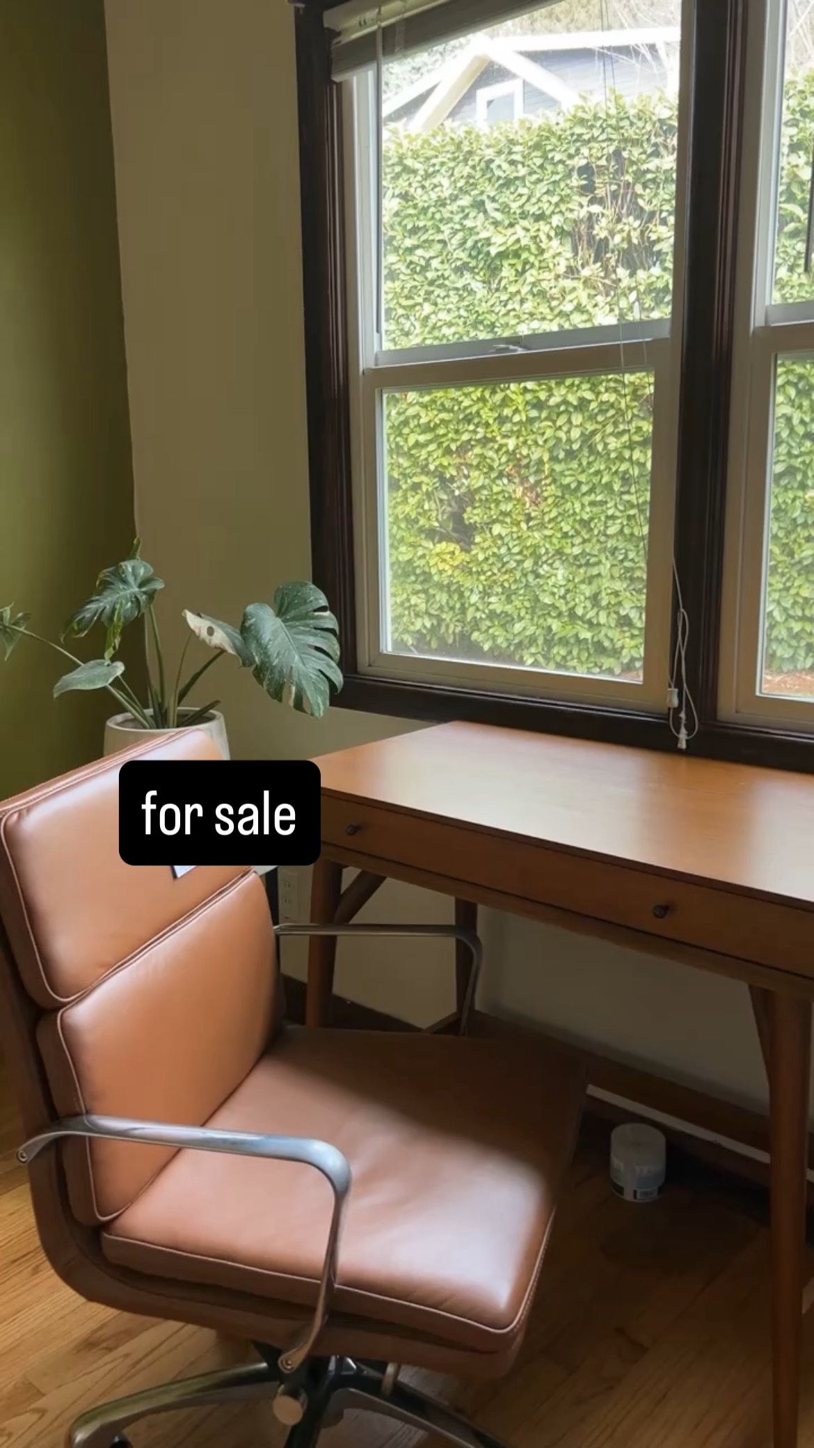 Nash Leather Swivel Desk Chair