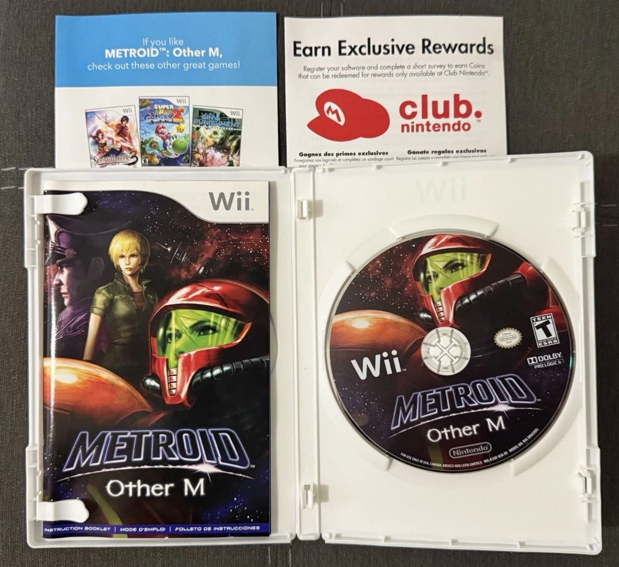 Metroid Other M Nintendo Wii Complete CIB Authentic Tested - Excellent Condition