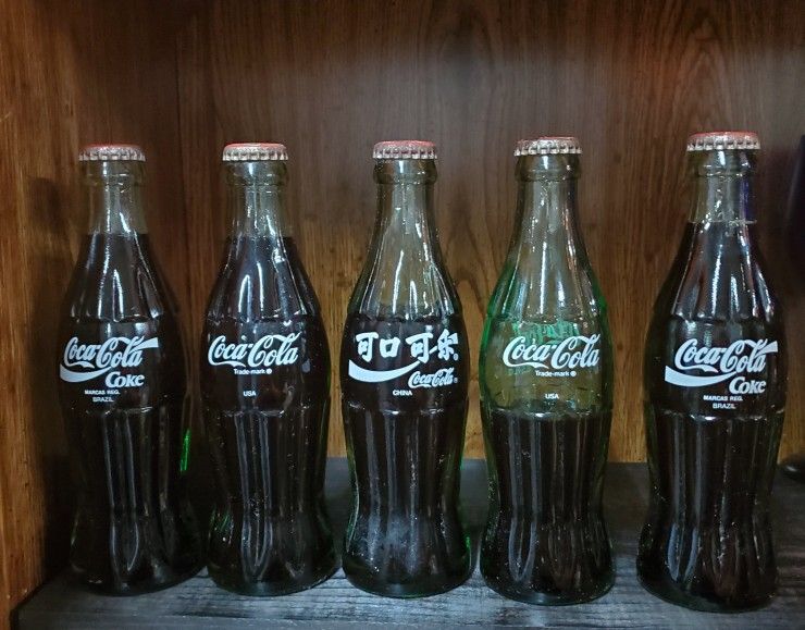 Vintage Coca-Cola Soda Bottles