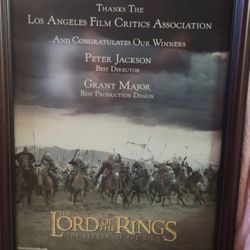 LORD OF THE RINGS RETURN OF THE KING Movie Insert Poster 