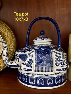 Blue/White China Houseware Set