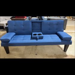 Convertible Recliner Loveseat – Folds to Bed!（Assembled