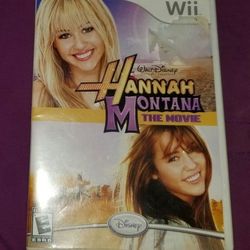 Nintendo Wii Game Disney's Hannah Montana The Movie Complete W/ Manual