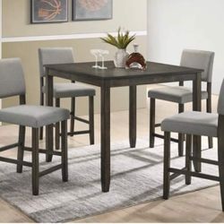 5pc Counter High Dining Table Set New 