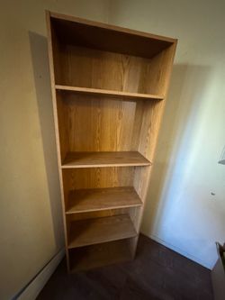 5 Tier Wooden Bookcase