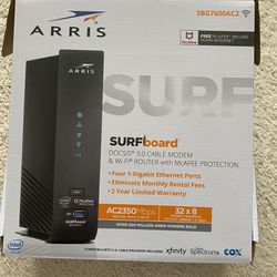 ARRIS SURFboard SBG7600AC2 DOCSIS 3.0 Cable Modem AC2350 Dual-Band Wi-Fi Router