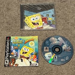 SpongeBob SquarePants: SuperSponge PlayStation 1 PS1 Black Label CIB Complete