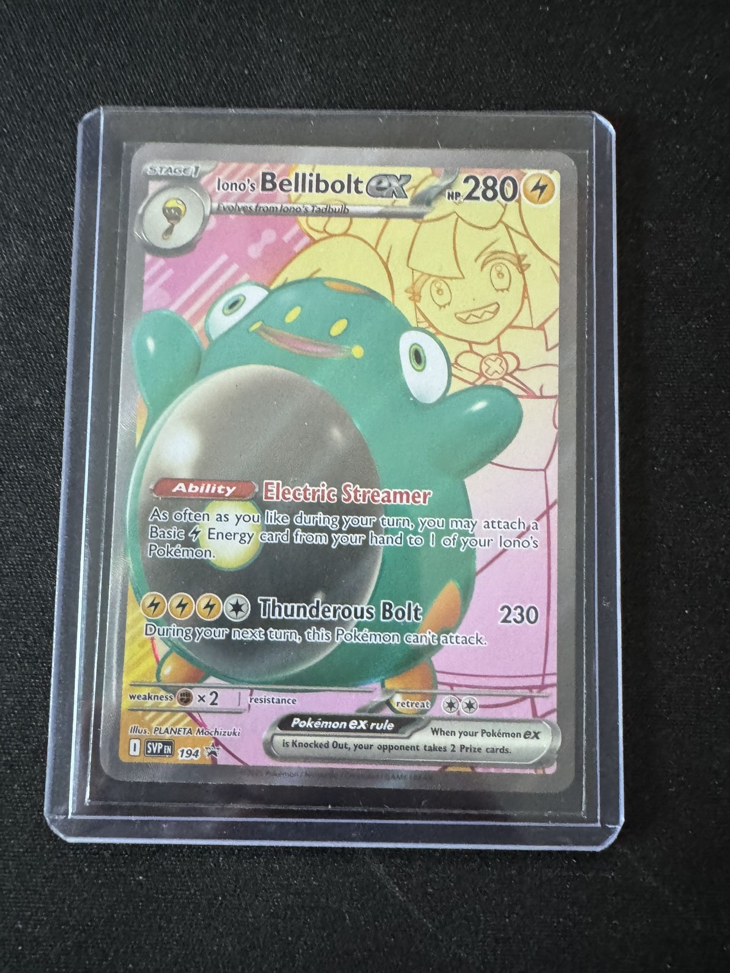 Iono’s Bellibolt EX Pokemon Card - SVP 194