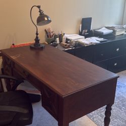 Brown desk