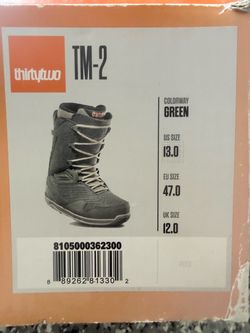 ThirtyTwo TM-2 Snowboard Boots Size 13