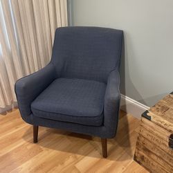 Dark Blue Slope Armchair- Set Of 2